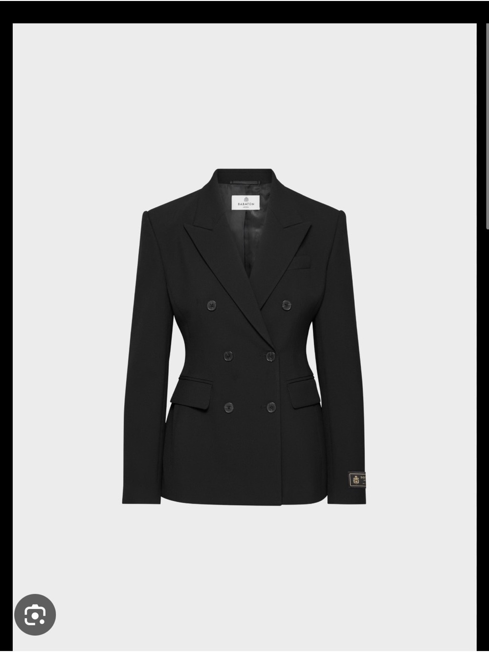 Babaton Black standout Double-Breasted Blazer